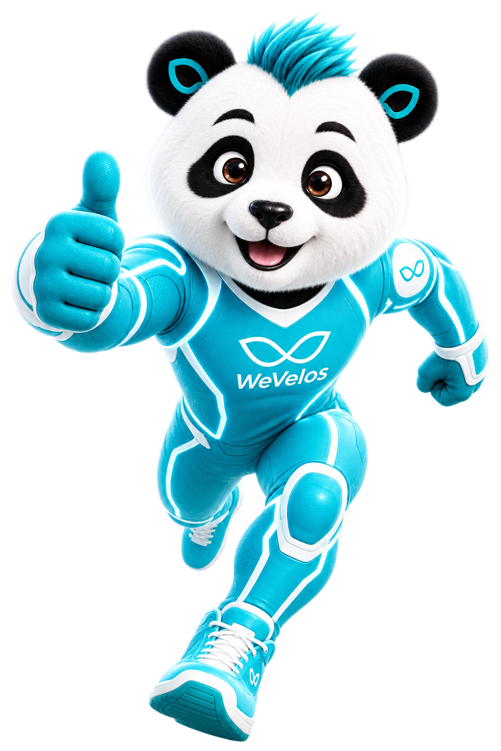 Velo the WeVelos panda mascot